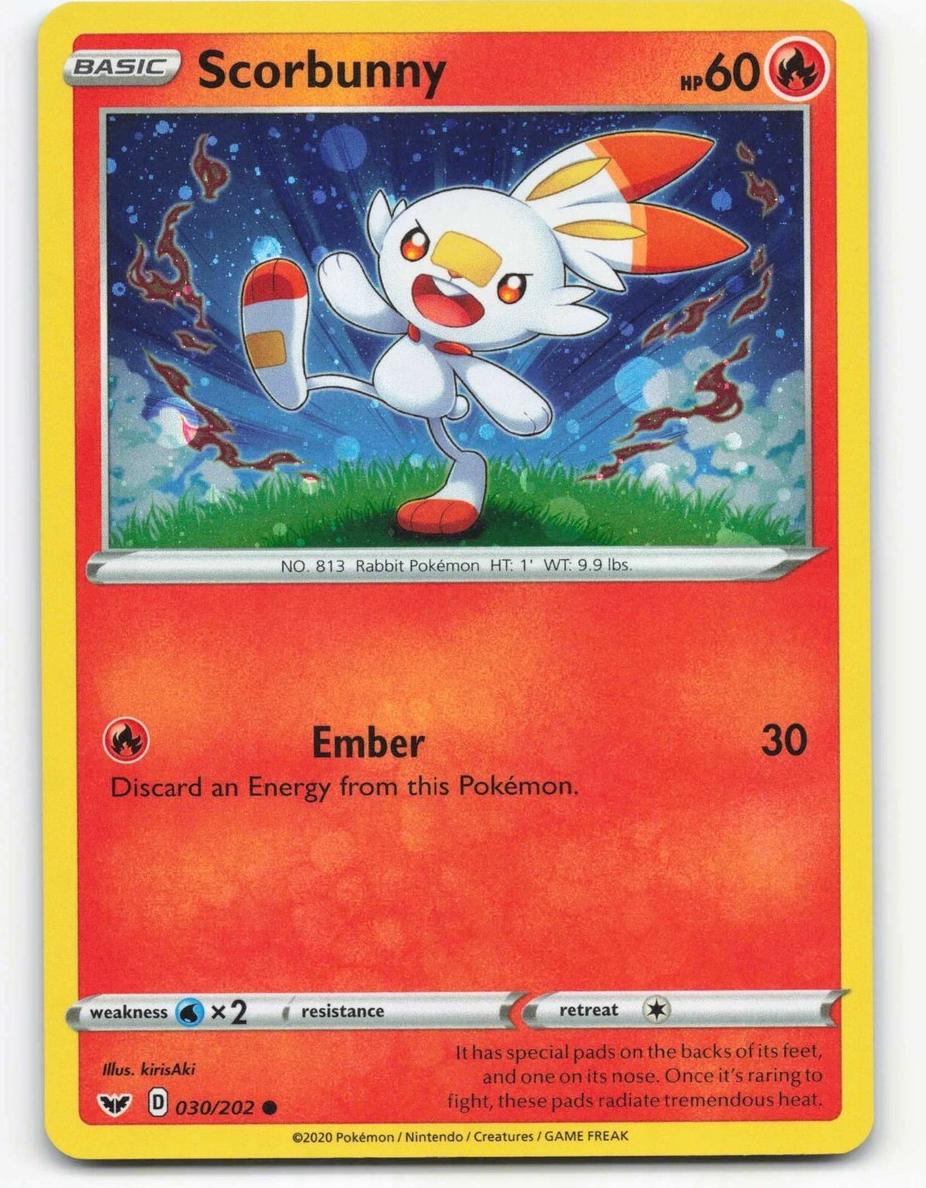 Scorbunny 2020 Pokemon Sword & Shield