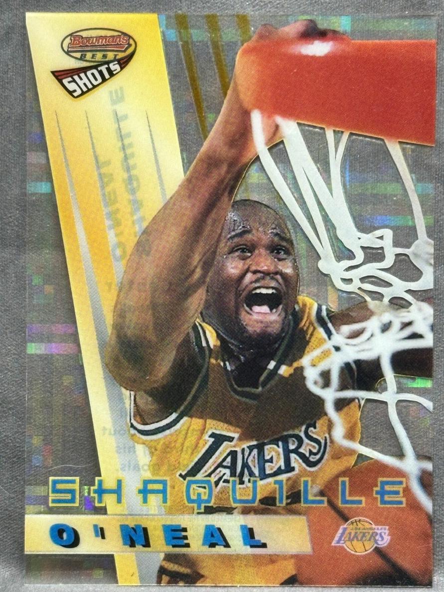 1996 Bowman's Best Shaquille O'Neal [Atomic Refractor] #BS3 card