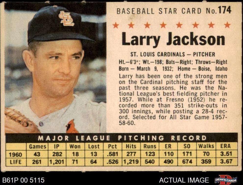 1961 Larry Jackson [Perforated] #174