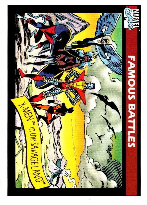1990 Marvel Marvel Universe Land LAND #120 X-Menin Thesavage front