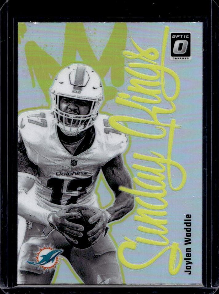 Jaylen Waddle 2024 Donruss Optic Sunday Kings Football