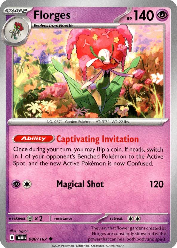 Florges 2024 Pokemon Scarlet & Violet Twilight Masquerade