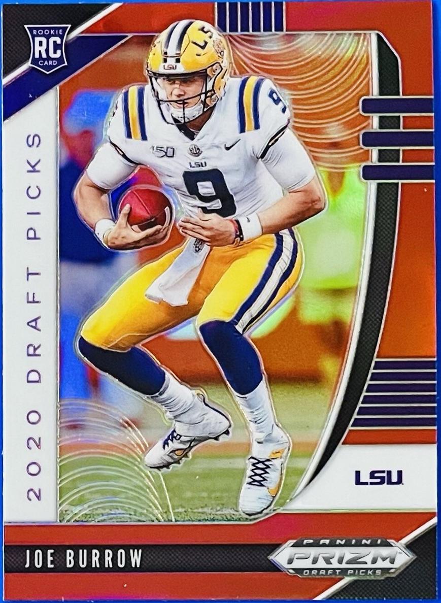 2020 Panini Prizm Draft Picks Joe Burrow [Red] #105 card