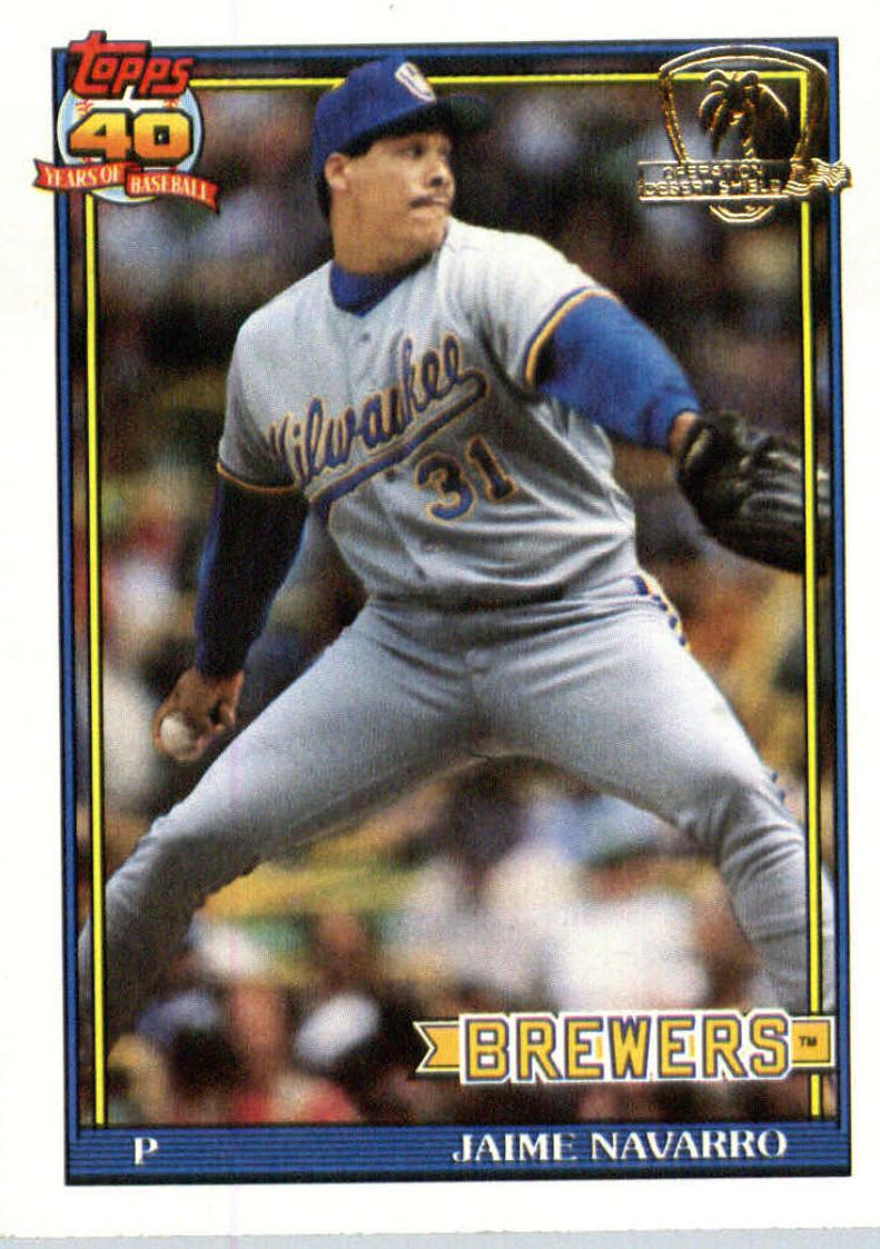 1991 Topps Jaime Navarro #548 card