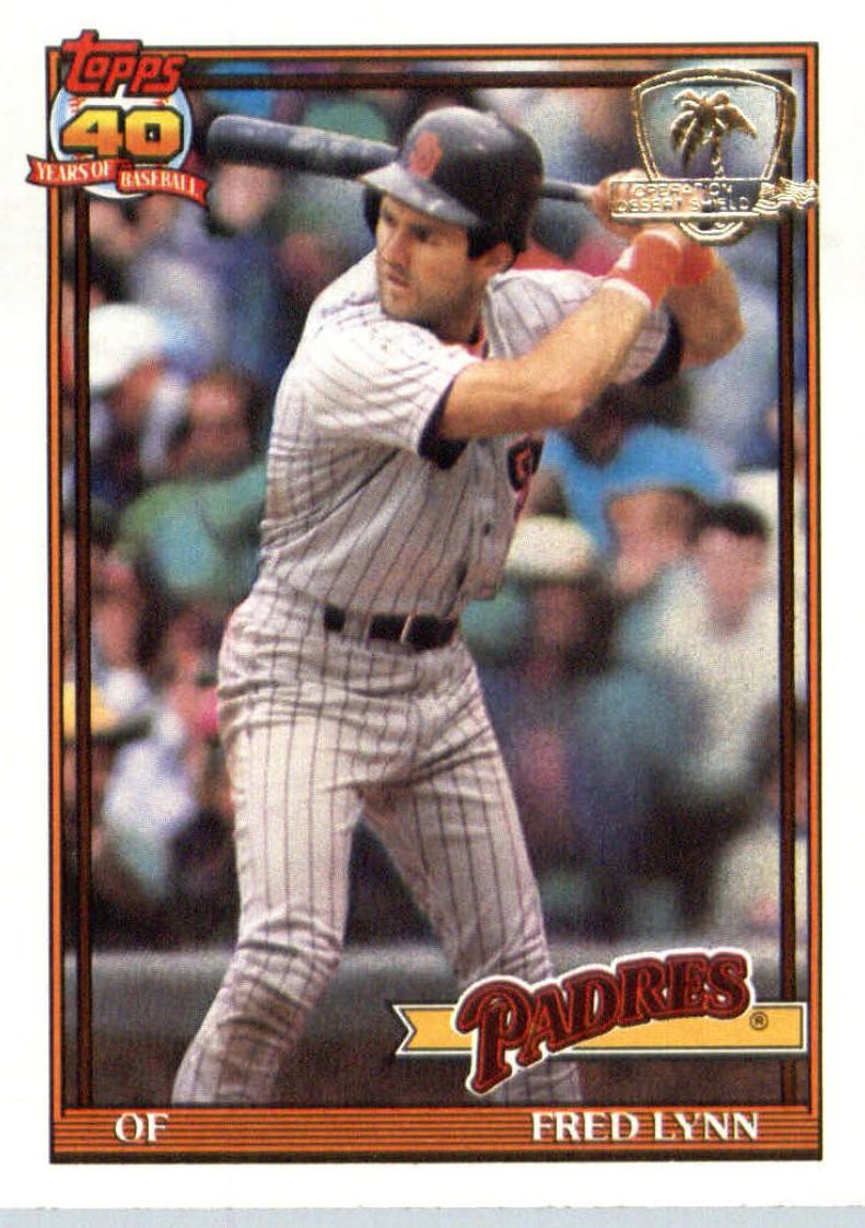 1991 Fred Lynn #586