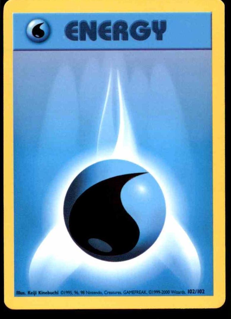 Water Energy 1999 Pokemon Base Set