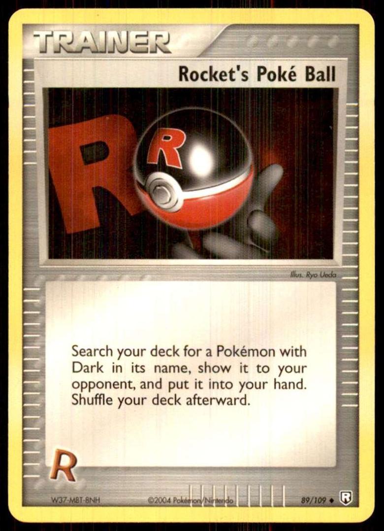 Rocket's Poke Ball 2004 Pokemon EX Team Rocket Returns