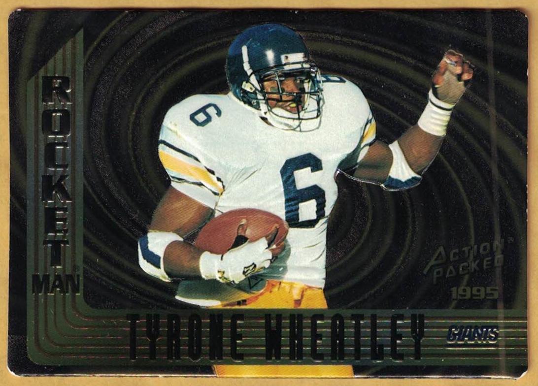 1995 Action Packed Tyrone Wheatley #RM7 card