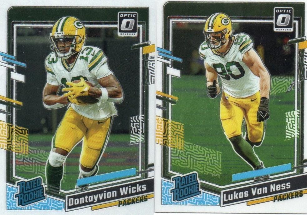 Lukas Van Ness 2023 Donruss Optic Football card