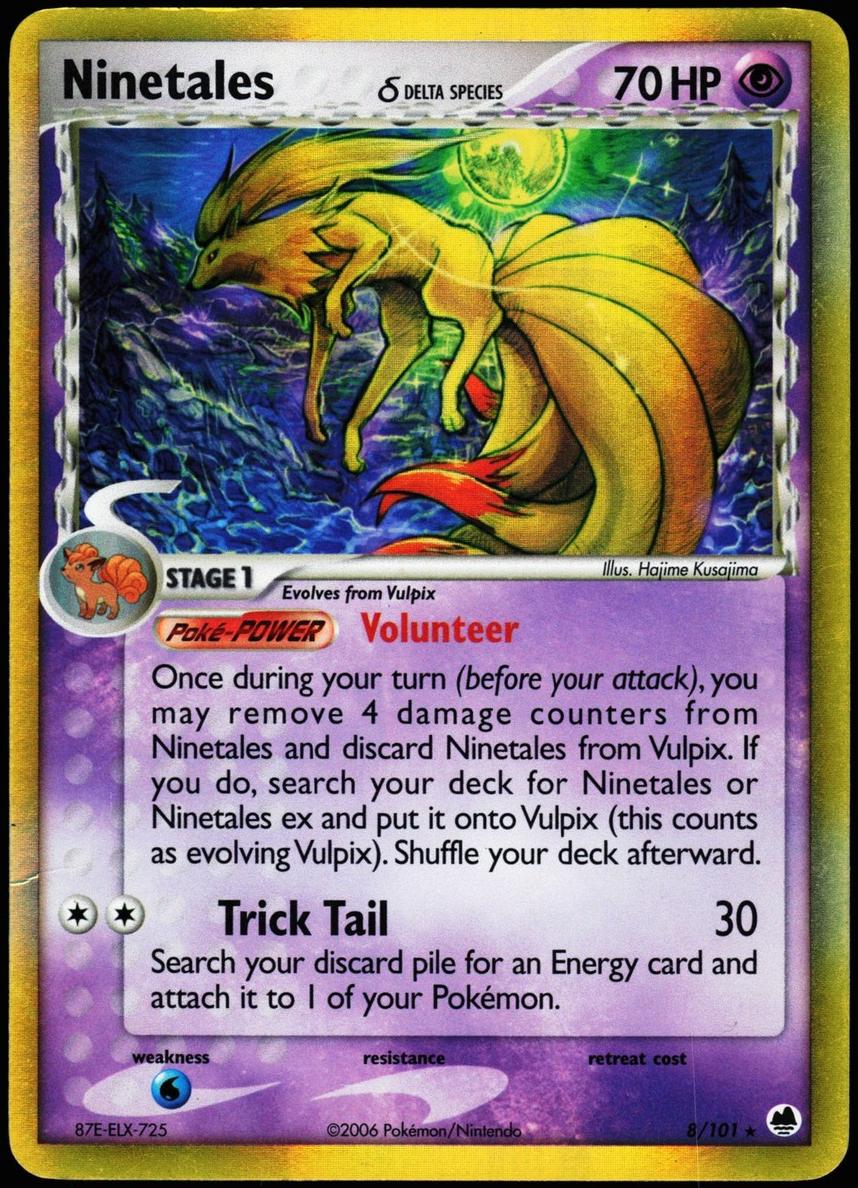 Ninetales 2006 Pokemon EX Dragon Frontiers