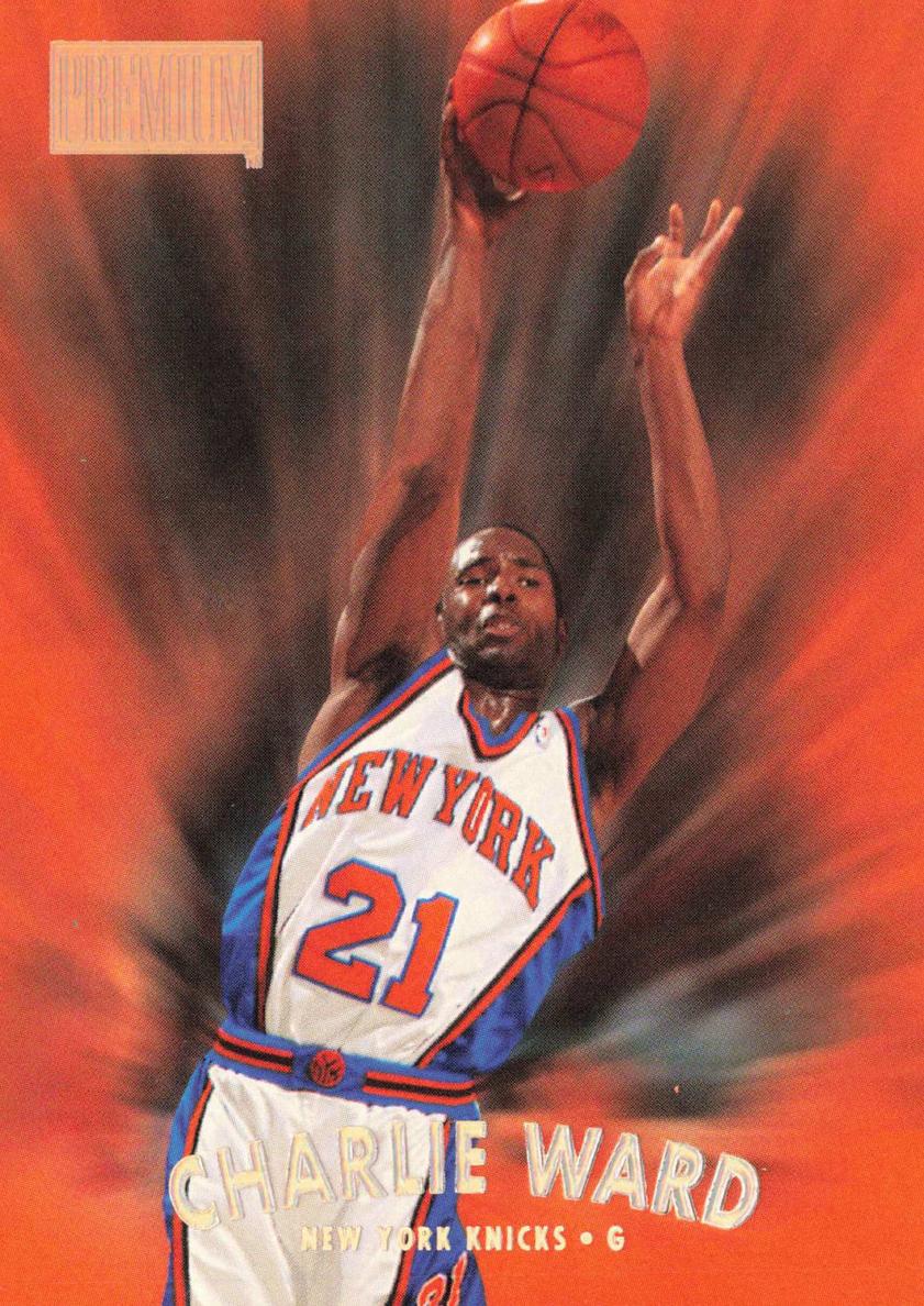 1997 Skybox Premium Charlie Ward #199 card