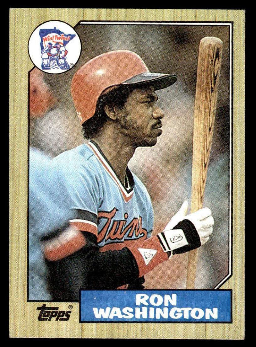 1987 Topps Ron Washington #169 card