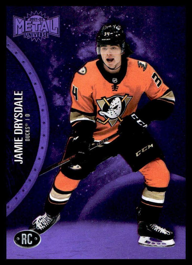 2021 Skybox Metal Universe Jamie Drysdale [Purple Spectrum] #155 card