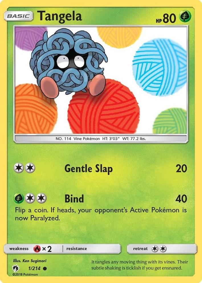 Tangela 2018 Pokemon Sun & Moon Lost Thunder