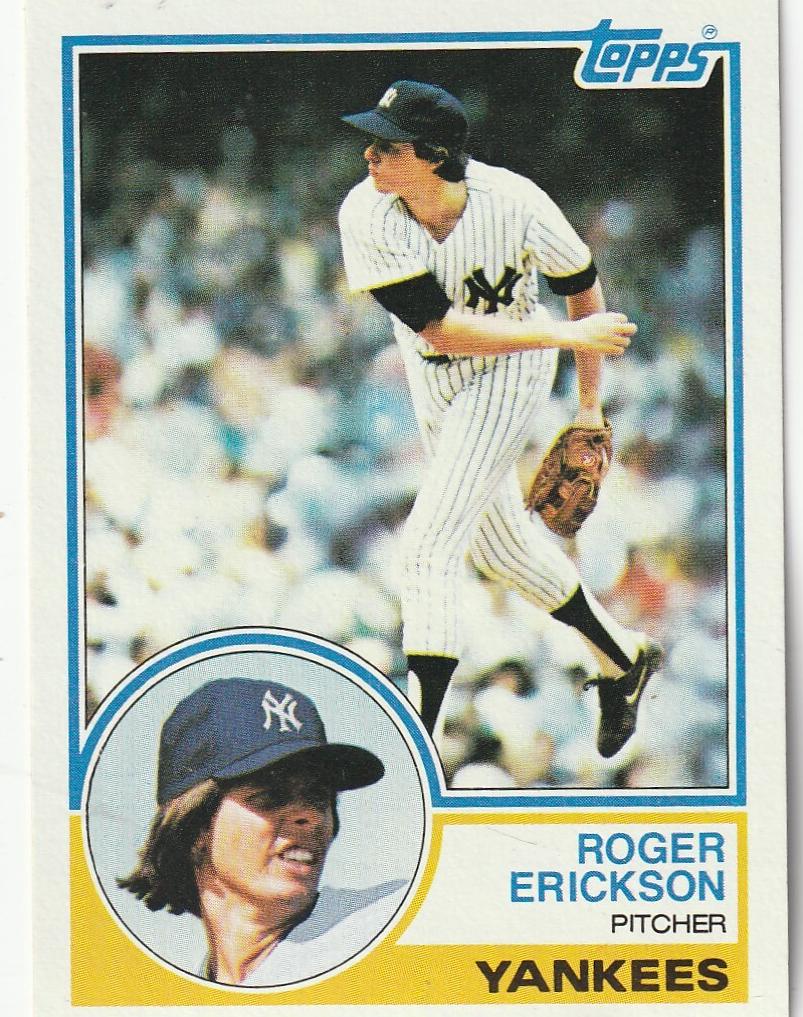 1983 Topps Roger Erickson #539 card