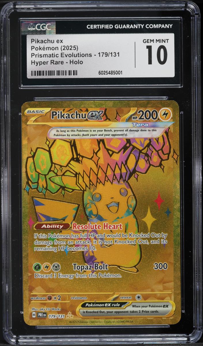 Pikachu EX 2025 Pokemon Scarlet & Violet Prismatic Evolutions