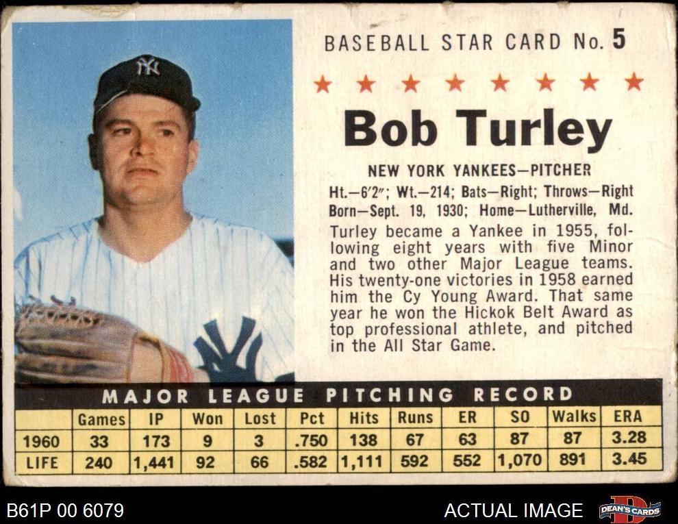 1961 Bob Turley [Perforated] #5