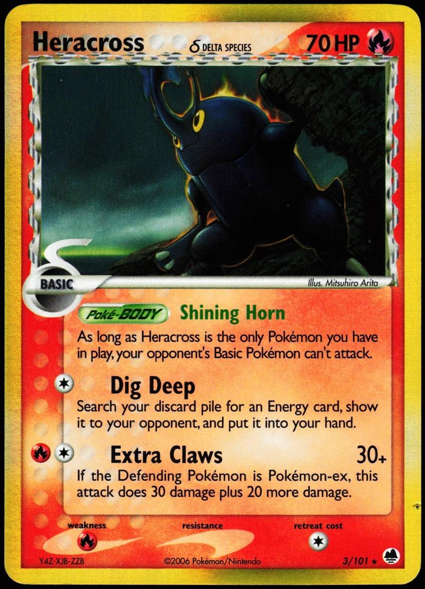 Heracross 2006 Pokemon EX Dragon Frontiers