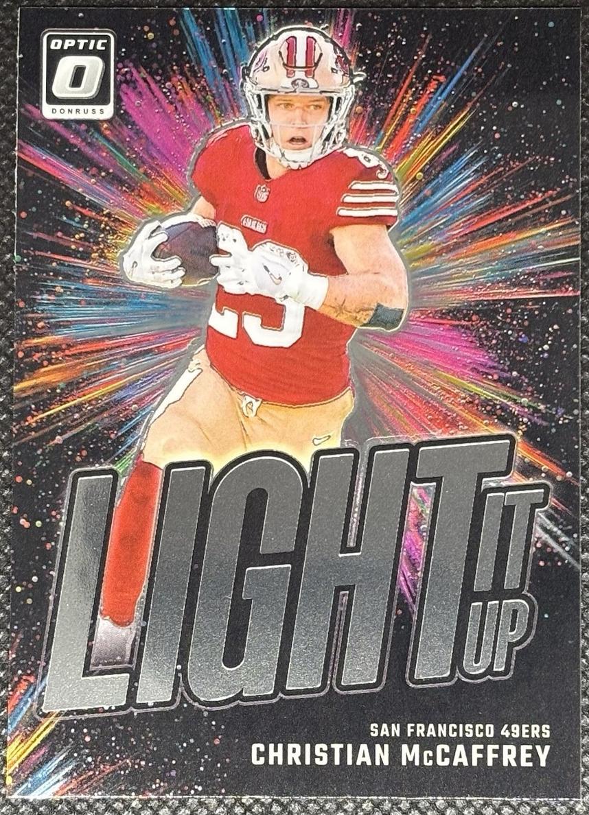 2024 Panini Donruss Optic Light It Up Christian McCaffrey #16 card