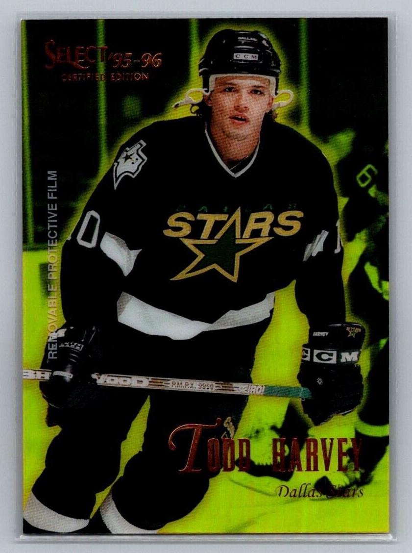 1995 Select Certified Todd Harvey [Mirror Gold] #62 card