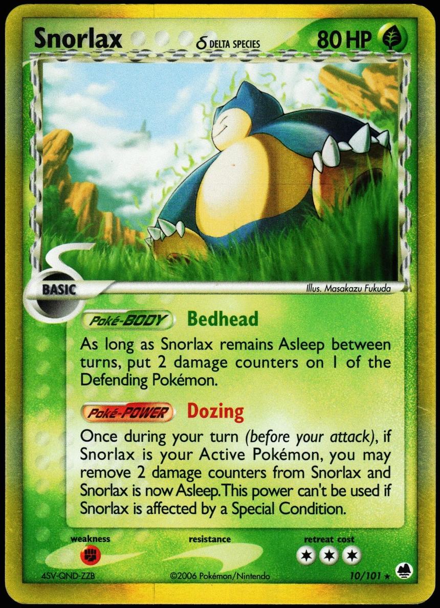 Snorlax 2006 Pokemon EX Dragon Frontiers