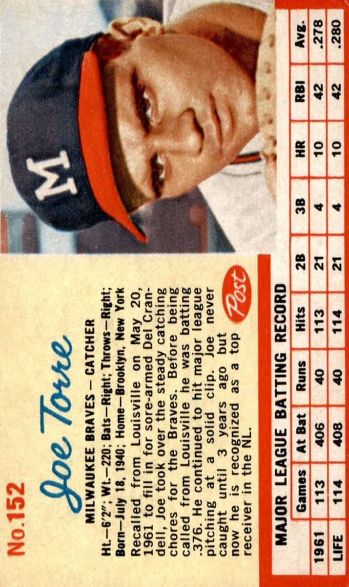 1962 Joe Torre #152