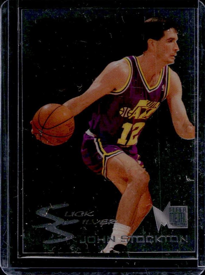 1995 Fleer Metal John Stockton #9 card