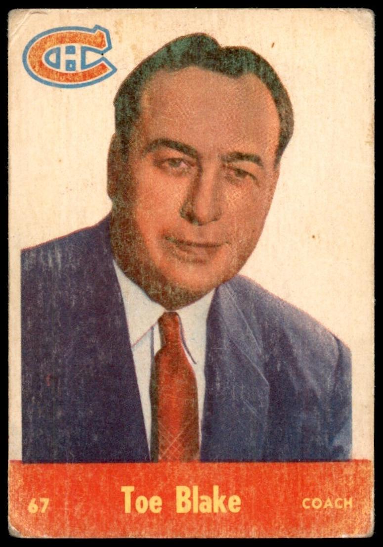 1955 Parkhurst Toe Blake #67 card