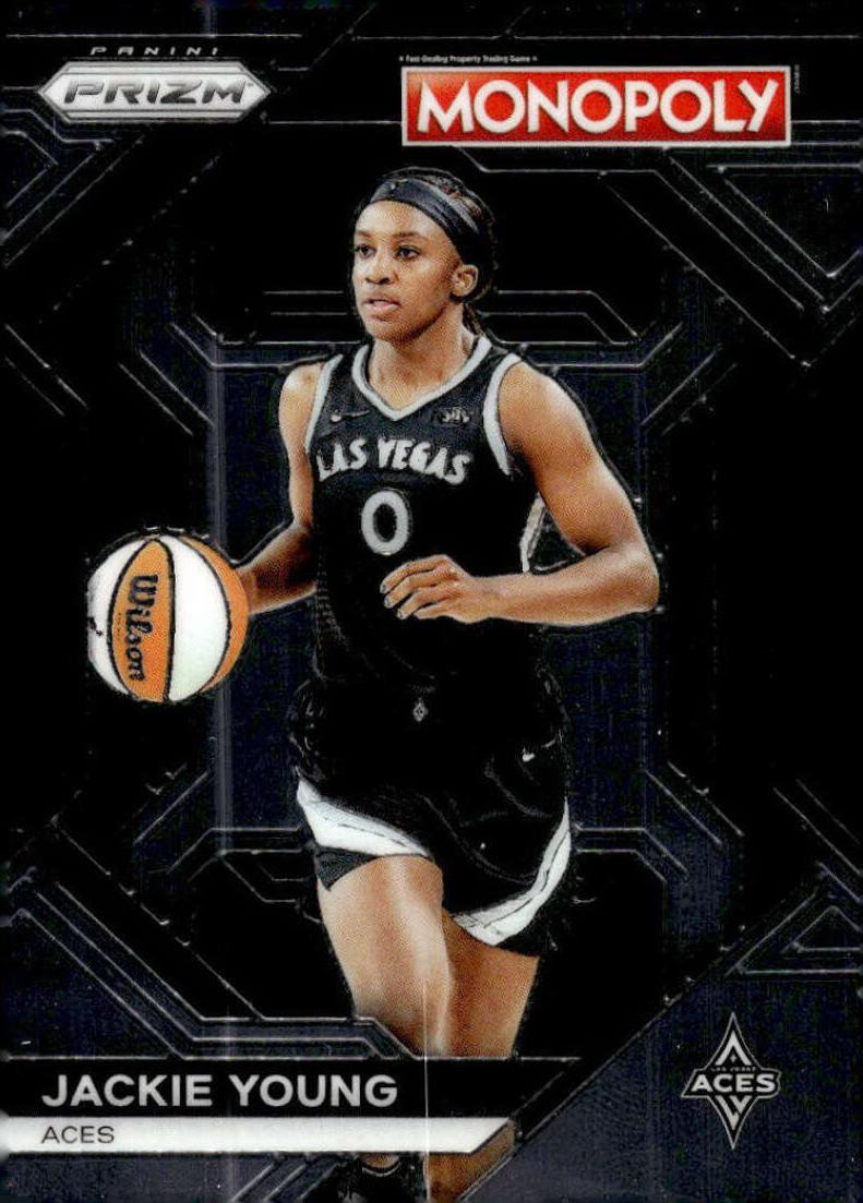Jackie Young 2024 Prizm Monopoly WNBA card