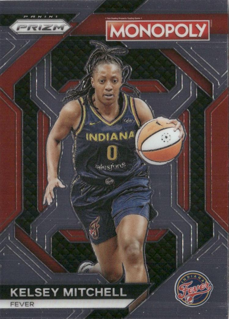 Kelsey Mitchell 2024 Prizm Monopoly WNBA card