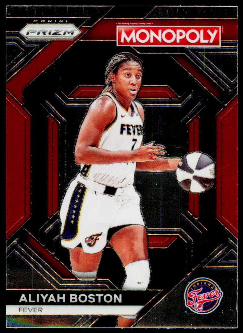Aliyah Boston 2024 Prizm Monopoly WNBA card