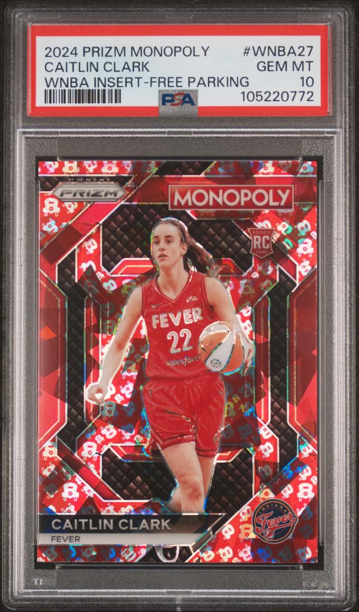 Caitlin Clark 2024 Panini Prizm Monopoly WNBA Basketball WNBA27 Free Parking image