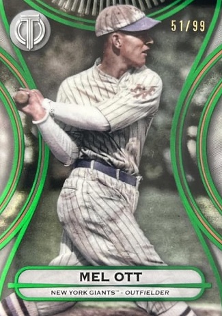 2025 Topps Tribute Baseball Green Mel Ott #78