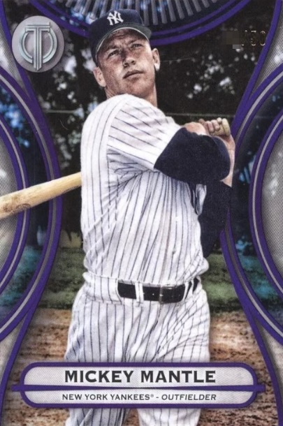 2025 Topps Tribute Baseball Purple Mickey Mantle #32