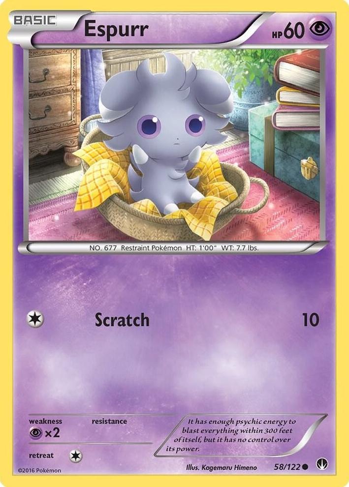 Espurr 2016 Pokemon XY BREAKpoint
