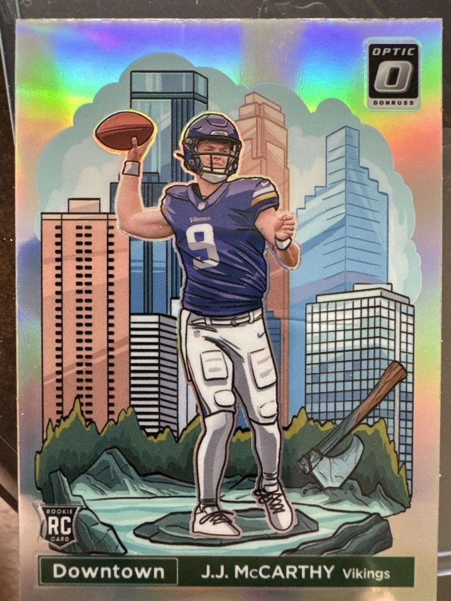 2024 Panini Donruss Downtown J.J. McCarthy #11 card