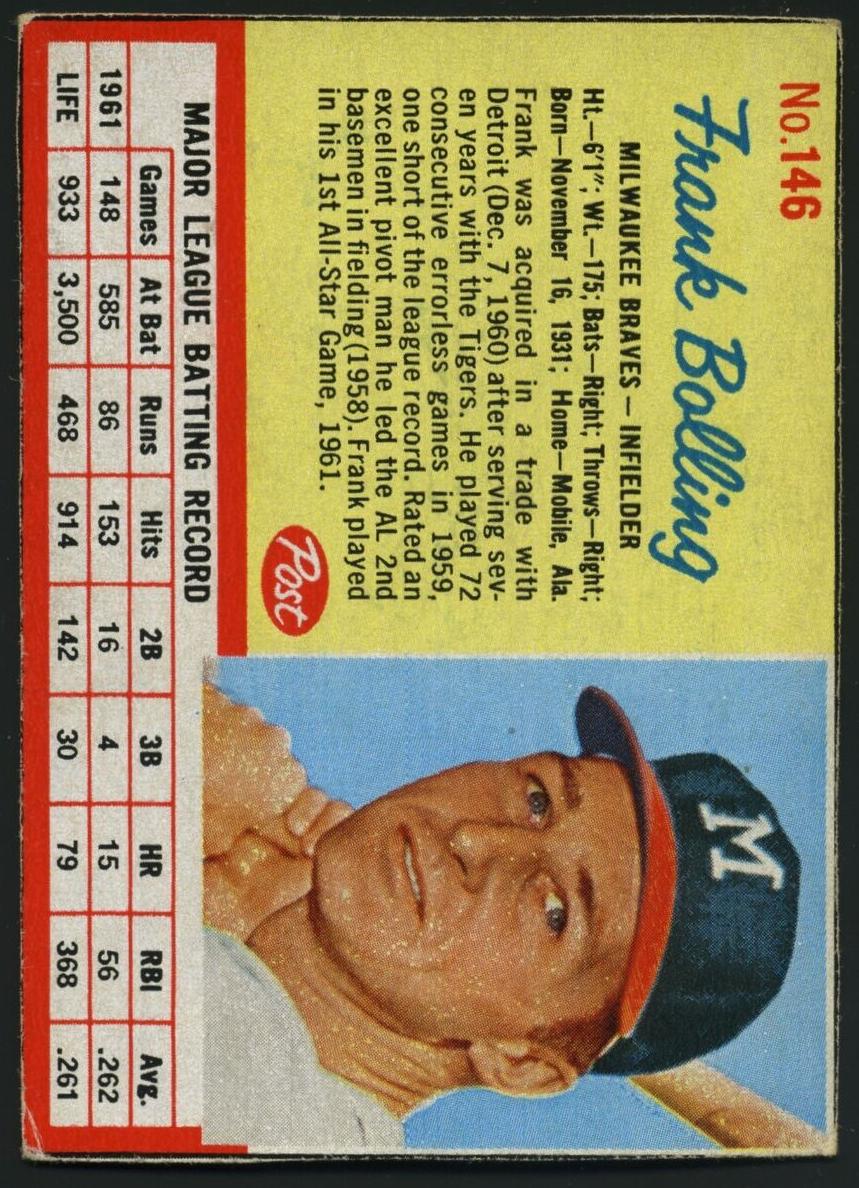 1962 Frank Bolling #146