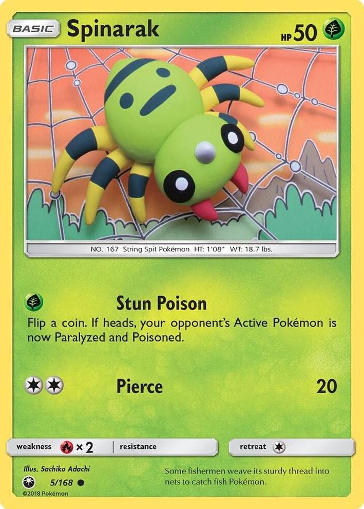 Spinarak 2018 Pokemon Sun & Moon Celestial Storm