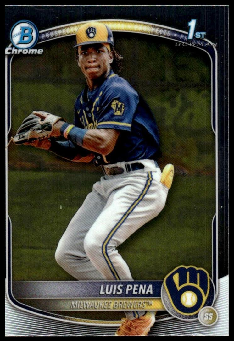 Luis Pena 2025 Bowman Chrome Prospects card