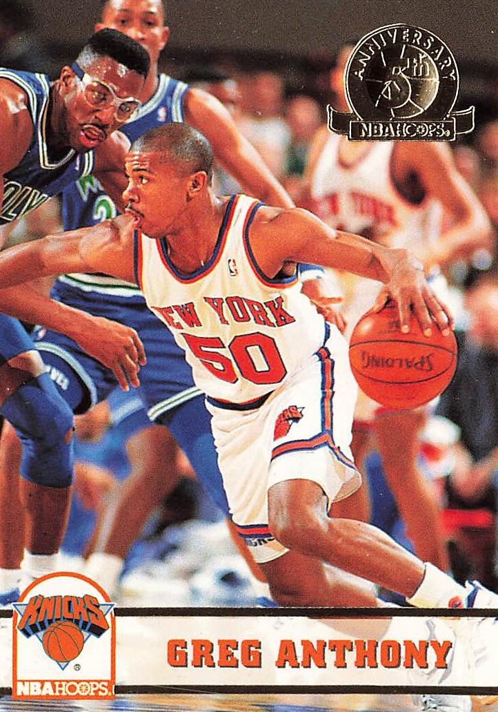 1993 Hoops Greg Anthony #143 card