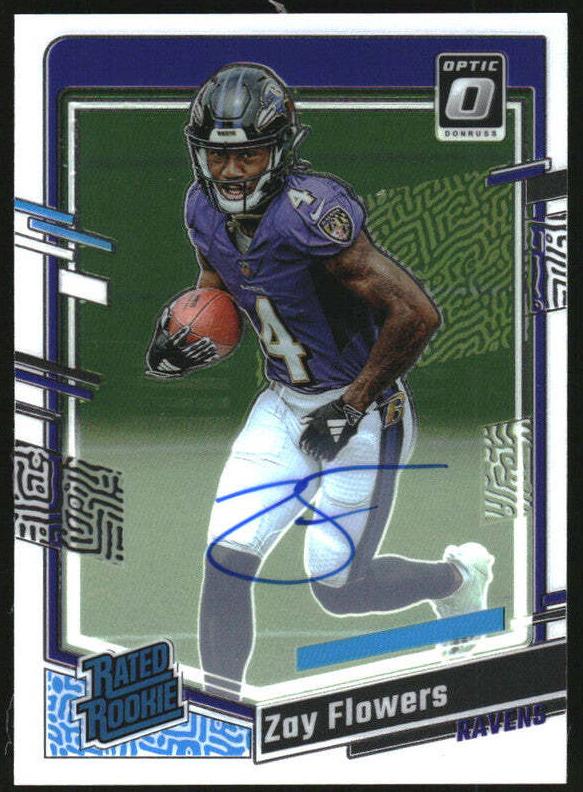 Zay Flowers 2023 Donruss Optic Football card