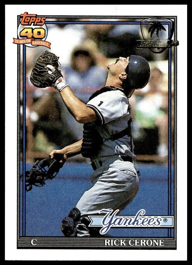 Rick Cerone 1991 Topps Desert Shield Baseball