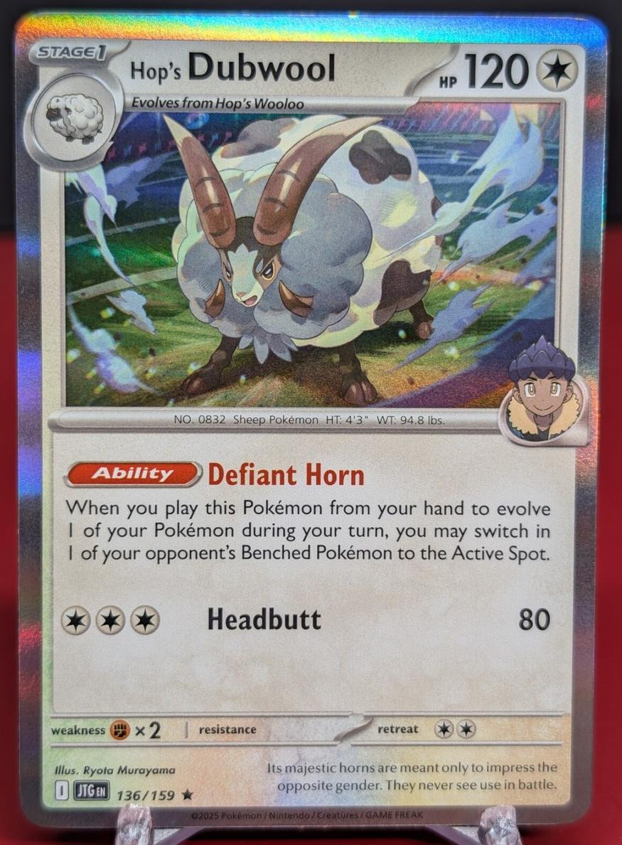 Hop's Dubwool 2025 Pokemon Scarlet & Violet Journey Together