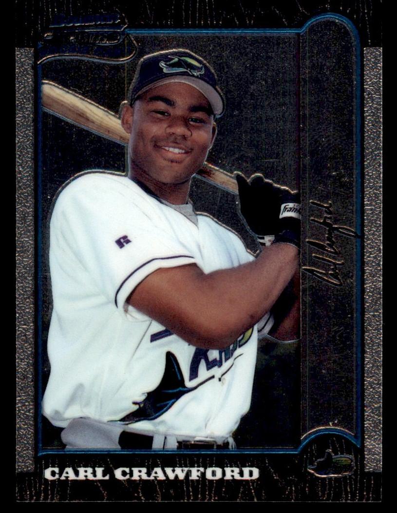 1999 Bowman Chrome Carl Crawford #440 card