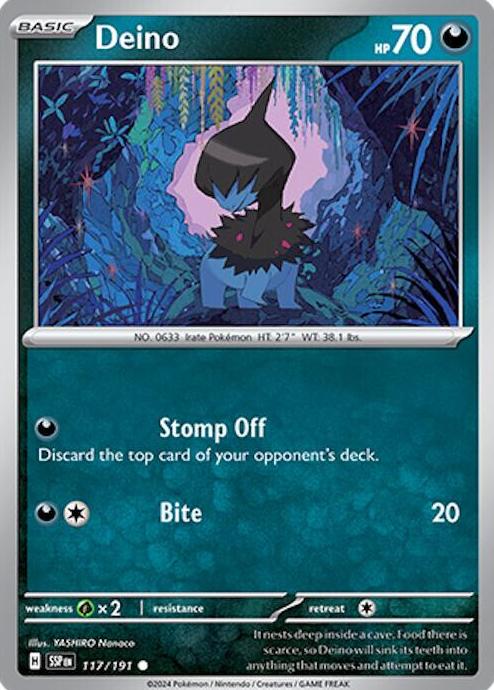 Deino 2024 Pokemon Scarlet & Violet Surging Sparks