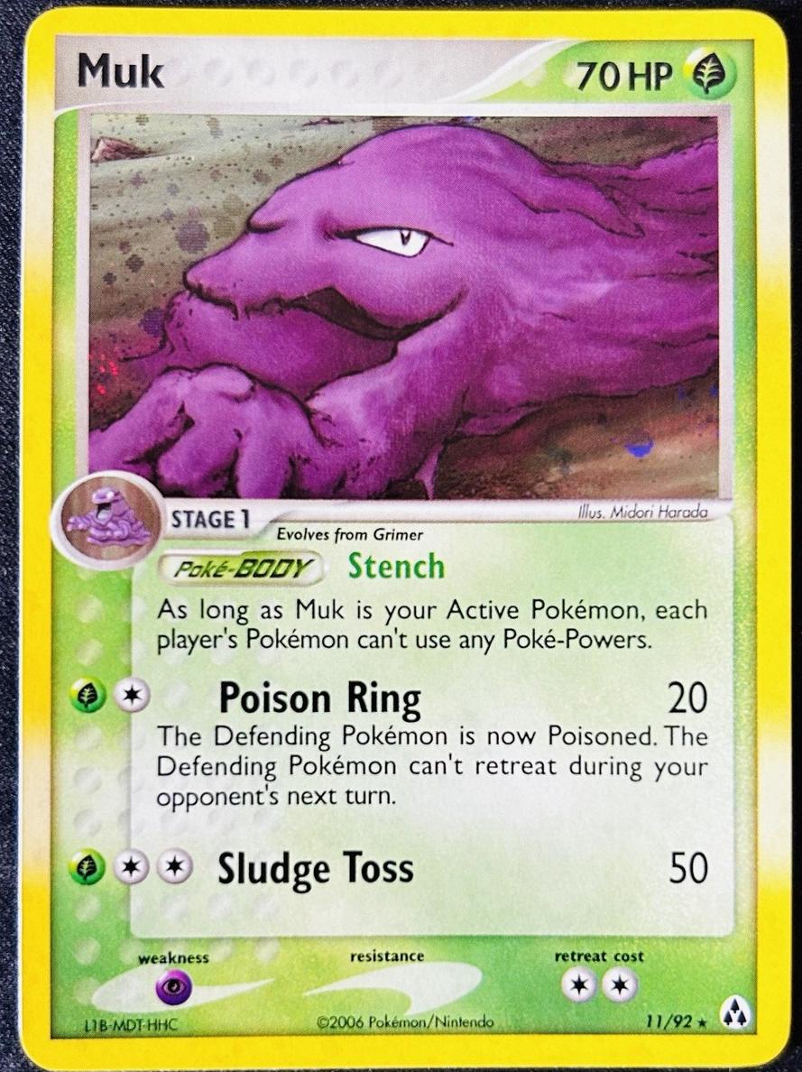 2006 Pokemon EX Legend Maker Legendmaker Holo #11 Muk front