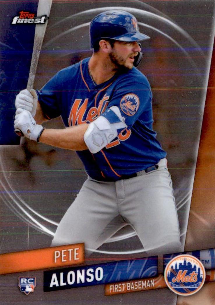 2019 Topps Finest Pete Alonso #44 card