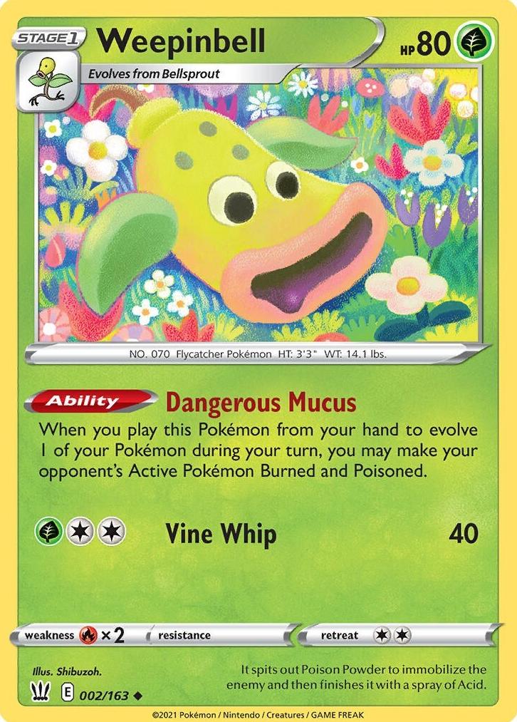 Weepinbell 2021 Pokemon Battle Styles