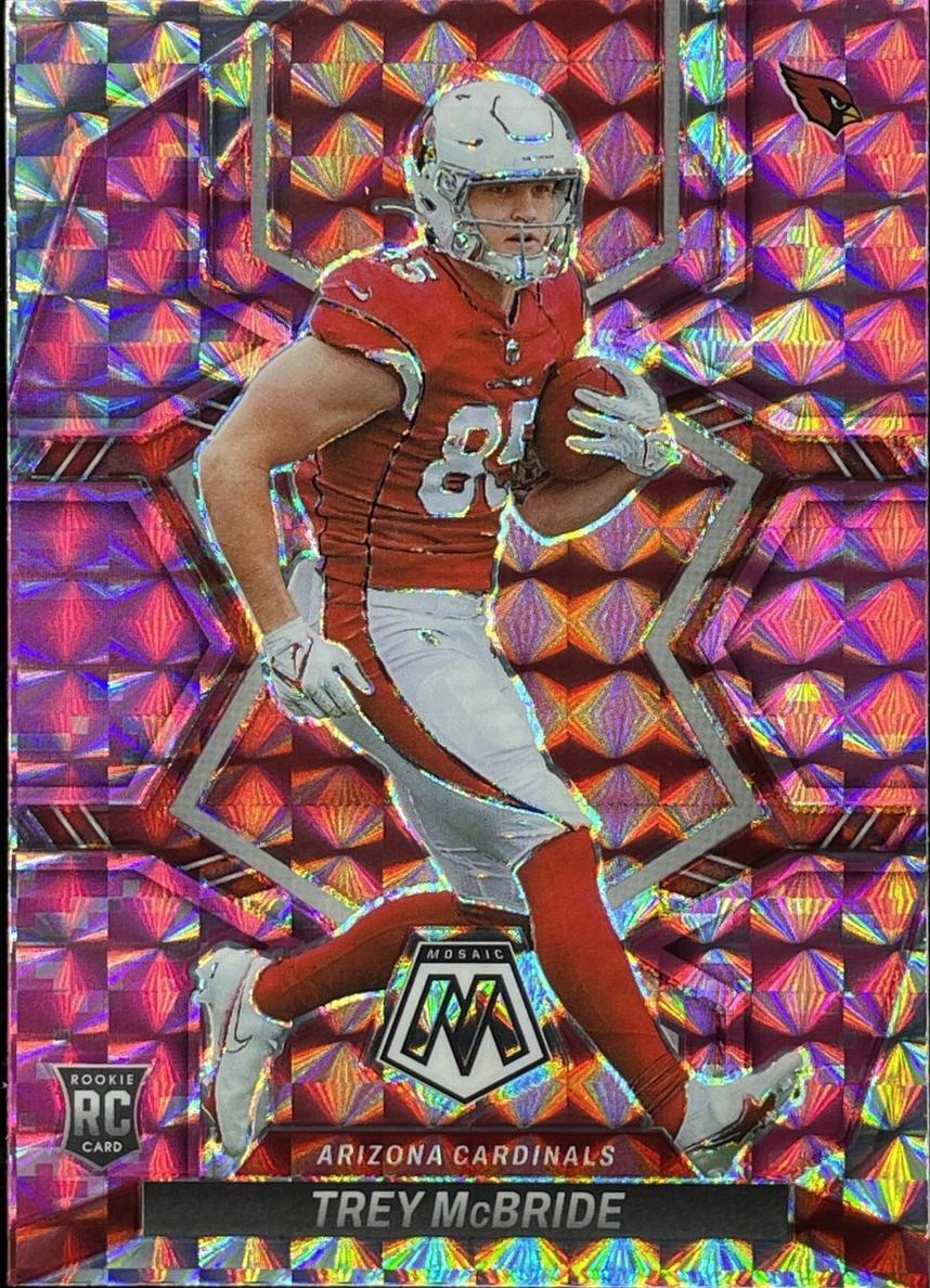 2022 Panini Mosaic Trey McBride [Camo Pink] #331 card
