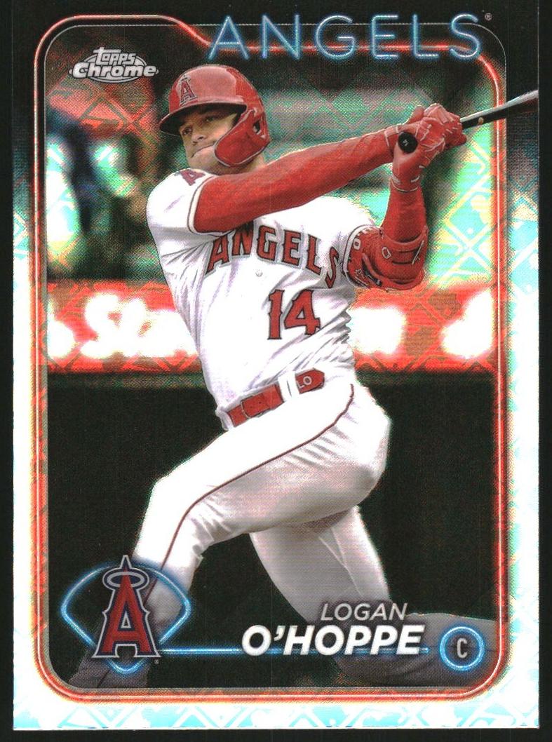 2024 Topps Chrome Logofractor Logan O'Hoppe #199 card